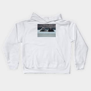 Two Tugs on the York River Kids Hoodie